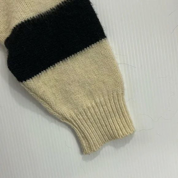 Rare Find! Striped Multicolor Wool Teddy Jacket - Picture 6 of 8